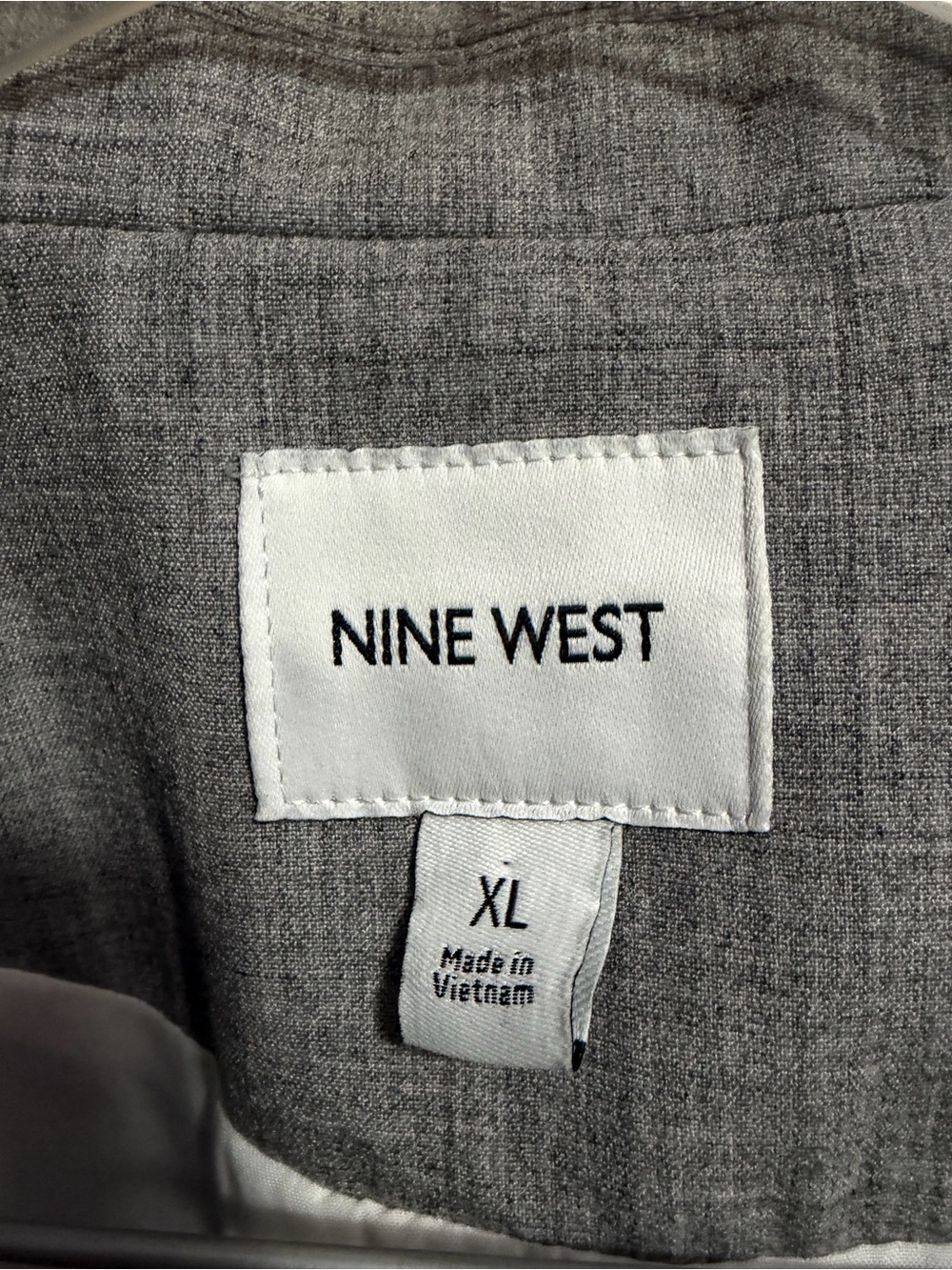 Nine West Women's Gray Single-Button Blazer - Picture 2 of 5